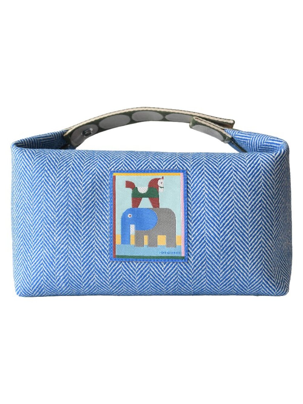 Hermes Animaux Blocks Case Bleu Gitane